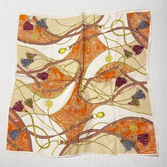 100% Silk Square Scarf - Picture 4 of 10